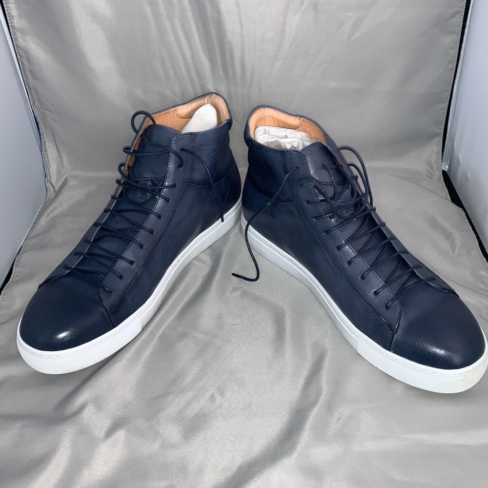 Zanzara Zaugg Men’s blue leather sneaker - NIB